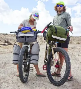 대용량 접이식 자전거 사이클링 프레임 가방 프론트 탑 튜브 가방 방수 핸들 바 자전거 가방