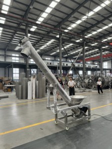 304/316 Stainless Steel <strong>Screw</strong> Conveyor Custom Diameter Spiral <strong>Auger</strong> <strong>Feeder</strong> for Food Powder Particle Conveying System - Product Image 3