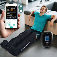 Bottes de Récupération Sans Fil à Compression d'Air avec Logo Personnalisé pour Athlètes, Masseur Complet des Jambes, Thérapie des Pieds, pour la Récupération des Œdèmes