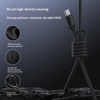 Cable de Carga Universal Tipo-C con Trenzado de Nailon, Transferencia de Datos de Alta Velocidad y Carga Rápida para Teléfonos Móviles