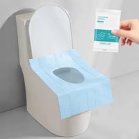 Housses de siège de toilette jetables, biodégradables, écologiques, emballées individuellement, en lot unique, pour les voyages et l'apprentissage de la propreté en public