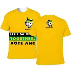 South Afrian ANC Party Election Campagin Items 120G 100% Polyester Election Sublimation T-Shirts
