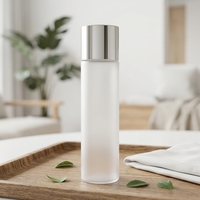 Emballage cosmétique, flacon en plastique transparent givré pour lotion, 100 ml, 120 ml, récipient pour toner, pour cosmétiques