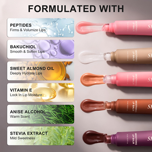 Bálsamo Labial Hidratante y Calmante de Fábrica OEM ODM, Ligero, con Péptidos Antiarrugas y Aceite de Almendras Dulces, Disponible en Varios Colores - Product Image 2