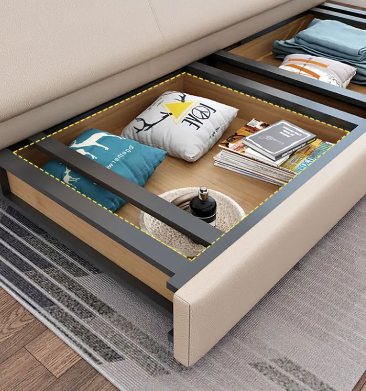 Multifunktionale Couches Luxus Wohnzimmer Sofa Sofa-Bett