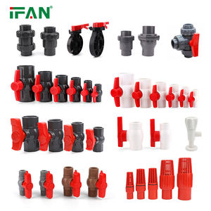 IFAN OEM ODM <span class=keywords><strong>PVC</strong></span> 파이프 물 밸브 플라스틱 볼 밸브 <span class=keywords><strong>PVC</strong></span> 볼 밸브를 사용하여 내구성 - Product Image 1