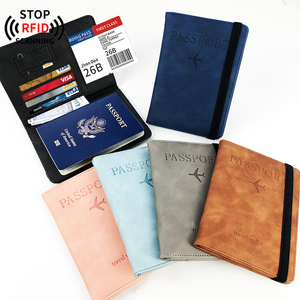 Xinrunjin กระเป๋าใส่หนังสือเดินทางหนัง PU ออกแบบได้เองเคสท่องเที่ยวส่วนบุคคลสำหรับธุรกิจและของขวัญยามว่างสำหรับนักเดินทางที่มีงานยุ่ง - Product Image 5