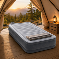 Matelas pneumatique Queen Size avec pompe rapide intégrée, lit gonflable surélevé pour la maison, les invités, la tente, le camping
