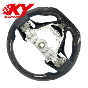 พวงมาลัยหนังคาร์บอนไฟเบอร์สไตล์สปอร์ตแบบกำหนดเองสำหรับ Toyota Yaris Vios Corolla ปี 2013-2018 สำหรับ Levin Camry RAV-4 - Product Image 3