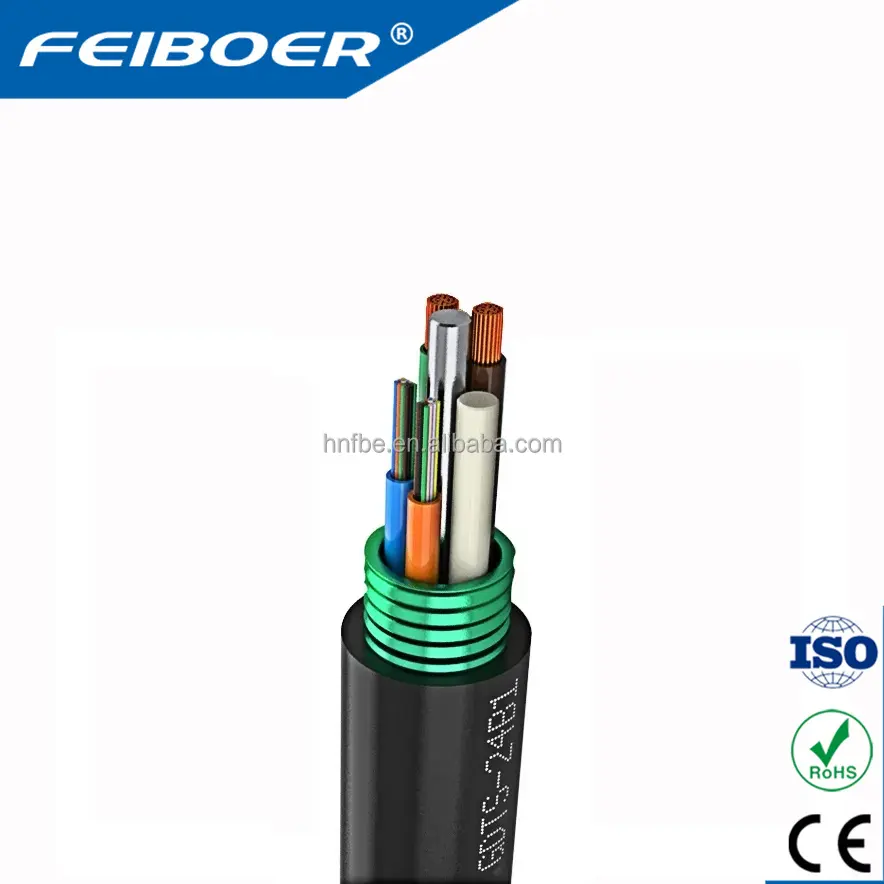 Originale FEIBOER GDTS GDTS53 GDTS33 cavo ibrido in fibra ottica alimentazione ottica composito cavo telecomunicazione