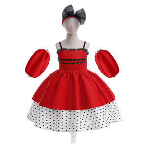 Nuevo Vestido de Princesa con Volantes de Gasa para Niñas 2026, Vestido para el <span class=keywords><strong>Primer</strong></span> <span class=keywords><strong>Año</strong></span> de la Bebé, Vestido para Actuación de Halloween - Product Image 2