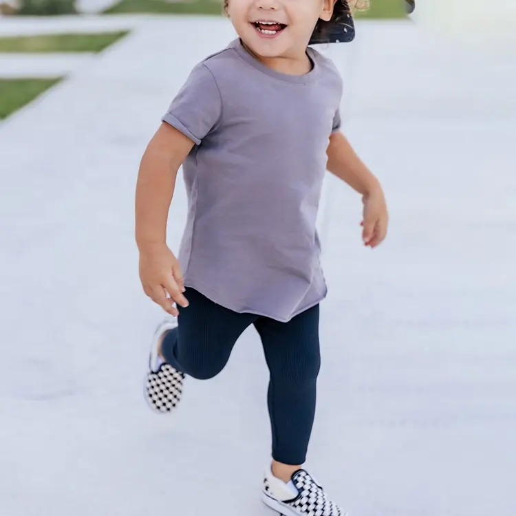 Camisetas para bebês com design personalizado, camisetas e camisetas polo de algodão macio para meninos e meninas, roupas com 100%