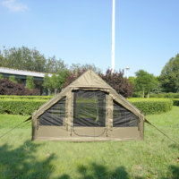 Tente de camping personnalisée de haute qualité Protection contre la pluie Maison à air gonflable extérieure durable pour 3-4 personnes Voyage en quatre saisons