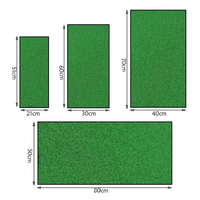 Tapis d'entraînement de golf en nylon durable vert pour intérieur, 30x60cm, gazon artificiel, tapis de frappe pour entraînement de golf en intérieur et en extérieur