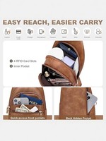 Petit sac bandoulière antivol RFID pour femmes, sac de voyage à bandoulière avec sangle amovible, fermeture à glissière simple