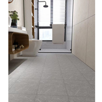 Carreaux de Sol Antidérapants 30x30 en Grès Cérame Pleine Masse Gris Ciment Effet Béton Simple pour Salle de Bain et Cuisine