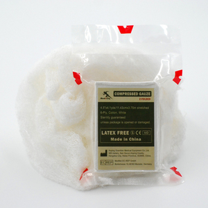 Medresq Hot Sale Medical <strong>White</strong> Emergency Sterile Tactical Wound 6-Ply 100% Cotton Z Fold Compressed <strong>Gauze</strong> Medical <strong>Gauze</strong> - Product Image 2