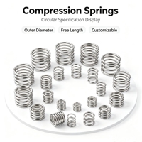 Ressort de compression micro universel, ressort hélicoïdal à fil fin, fourniture d'usine pour interrupteurs électroniques et petits appareils