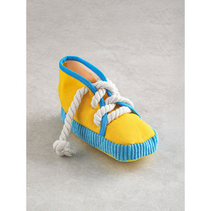 Calzini sportivi per animali domestici in peluche giallo a forma di macchina stile classico e carino in gomma calda e cotone stagione invernale scarpe per animali - Product Image 1