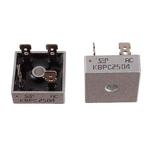 KBPC2504 25A 400 V Diodos rectificadores de puente Axial 25 Amp 400 Voltios Diodos electrónicos de silicio de <span class=keywords><strong>onda</strong></span> <span class=keywords><strong>completa</strong></span> Paquete 2 piezas - Product Image 2
