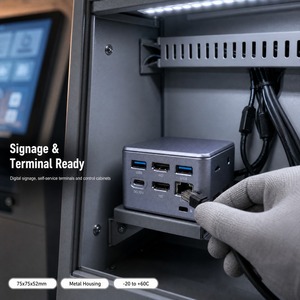 Mini PC <span class=keywords><strong>N5105</strong></span> <span class=keywords><strong>N6005</strong></span> 2.5G LAN 2x Affichage HD 4x USB3.0 M.2 2242 Type-C PD Boîtier Métallique Ordinateur Industriel - Product Image 5
