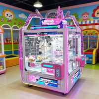 Machine à griffes commerciale 4 joueurs, à monnayeur, pour la distribution de prix, jeu d'arcade, machine à griffes à prix, machine à griffes pour peluches