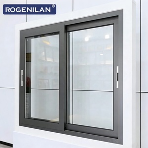 Ventana Corredera de Aluminio con Doble Vidrio Insonorizado de Diseño Moderno ROGENILAN, Ventana con Acristalamiento Low-E de Bajo Consumo para Viviendas - Product Image 1