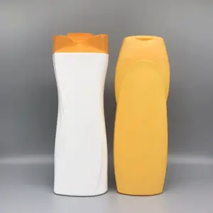 Botol Sampo Mewah Moq Rendah Kemasan Botol Plastik 600Ml Botol Sampo Mandi Remasan Kosong dengan Tutup Atas Flip