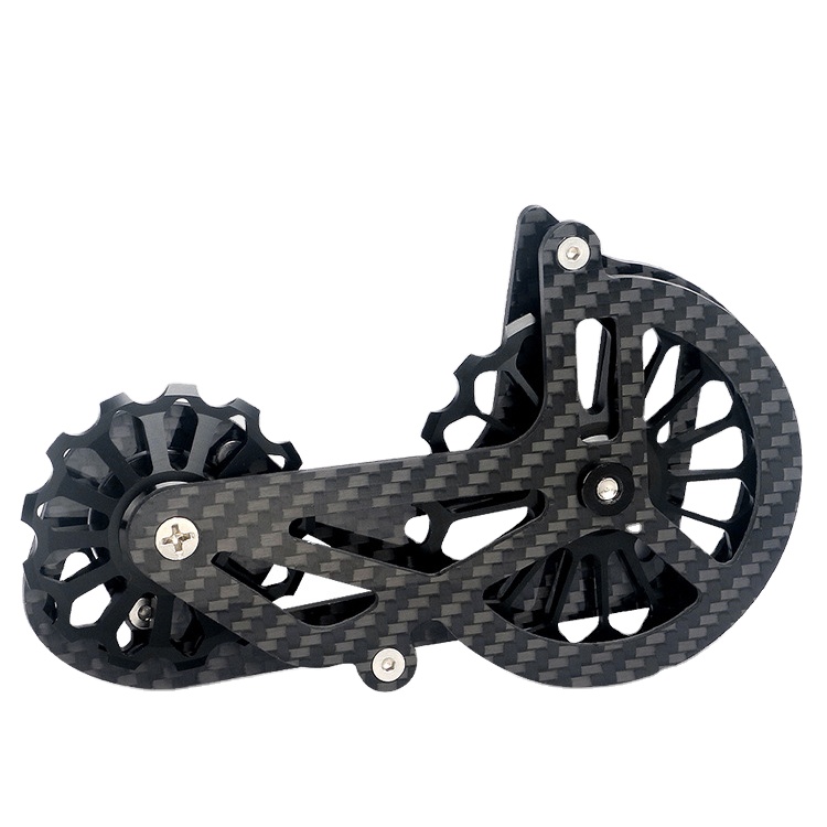 Задний переключатель передач из углеродного волокна TOSEEK для дорожного велосипеда, керамический подшипник, джоки, направляющее колесо для R6800/R8000/ R8050/R9000/R9150