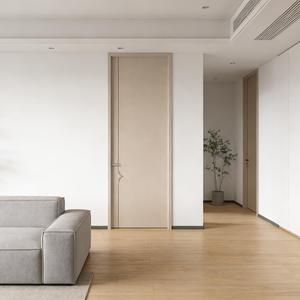 Puerta Interior Moderna de Alta Calidad en MDF PET con Aislamiento Acústico, Superficie con Acabado Ecológico, 50 mm de Grosor, para Dormitorio o Apartamento - Product Image 3