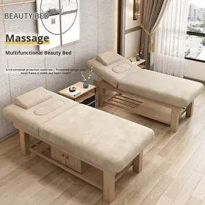 Massivholz-Massageliege für Schönheitssalon, Spa und Tattoo-Studio - Behandlung und Gewerbliche Nutzung mit Modernem Design - Product Image 4