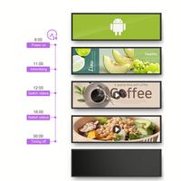 10,1 23,1 38 46,6 pulgadas Digital Signage Publicidad Estante Barra estirada Monitor Pantalla LCD ultra ancha