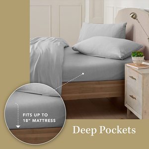 1500 Chủ Đề Đếm Chất Lượng Cao Mềm Giá Rẻ Bán Buôn Thêu Chải Tấm Ga Trải Giường Sợi Nhỏ - Product Image 4