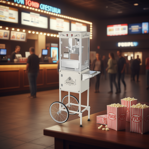 Machine à Popcorn Commerciale Vevor 8 Oz, Cuve en Acier Inoxydable, 48 Tasses par Lot, Contrôle à 2 Boutons, Style Cinéma avec Paroi en Verre - Product Image 2