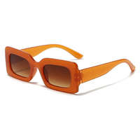 Vente en gros de lunettes de soleil rectangulaires de haute qualité, mode vintage, couleurs bonbons pour femmes, protection UV400, acceptation de logos personnalisés