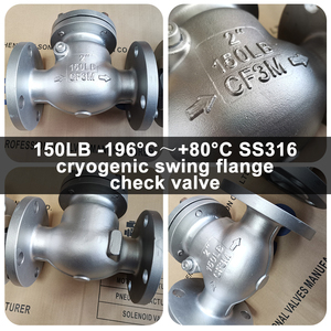 ANSI 150LB Brides de contrôle cryogéniques en acier forgé et acier moulé CF3M CF8M pour basses températures - Product Image 5