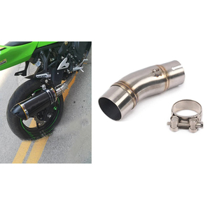 Tubo de Escape Intermedio para Motocicleta <span class=keywords><strong>Kawasaki</strong></span> <span class=keywords><strong>Ninja</strong></span> 400 Z400 Z250 2017-2021, 51 mm, Sistema de Silenciador - Product Image 3