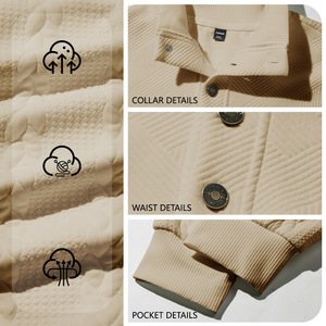 Suéter de punto grueso para hombre, cuello alto, corte holgado, color sólido, manga larga, ropa informal de otoño - Product Image 4