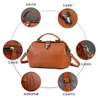 Tas Selempang Trendy Terbaik, Tas Pesta Unik, Tas Samping Unisex Kapasitas Besar, Tas Kulit Asli Boho, Tas Tangan Tahan Lama, Lapisan Poliester