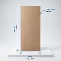 Portes en MDF de couleur bois cerisier foncé pour chambre à coucher intérieure, pour aménagement rétro