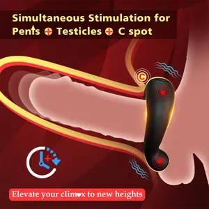 Neonislands Custom Sex Toys Delay Ejaculation Vibrator Penis Ring Male Enhancement Silicone Masturbating Vibrating Cock Ring