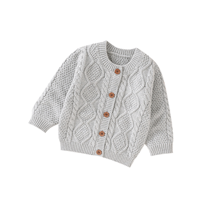 Pull tricoté à la main unisexe pour bébé et tout-petit, 100 % coton doux et épais, écologique, grande taille, collection hiver 2026 Mimixiong - Product Image 1