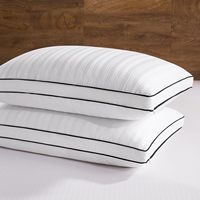 Oreiller en plumes et duvet d'oie - Oreiller de luxe LYOCELL pour hôtel, idéal pour le soutien du cou, adapté aux dormeurs sur le dos, sur le ventre ou sur le côté, écologique