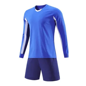 2023 Custom Cheap Design Logo Men's Soccer Long sleeve shirts football Sets Match Soccer Jersey Breathable Custom Soccer wear