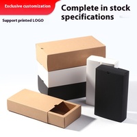 Boîte Cadeau en Carton Kraft Blanc Durable et Élégante pour Thé, Thé aux Fleurs ou Bougie à Tiroir