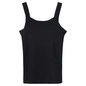 Camisole côtelée doublée polaire pour <span class=keywords><strong>femme</strong></span>, débardeur thermique chaud, logo personnalisé, faible MOQ, directement de l'usine - Product Image 5