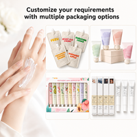 Lot de 10 crèmes pour les mains de 35g, senteurs variées, hydratantes, en gros, pour cadeaux de fêtes et de mariage - GMPC Vegan Private Label
