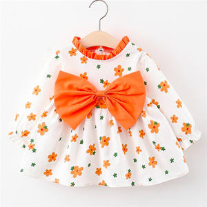 Vêtements en gros, nouveau produit, robe à fleurs de style chinois pour bébés filles, avec image d'enfants, robes décontractées - Product Image 1