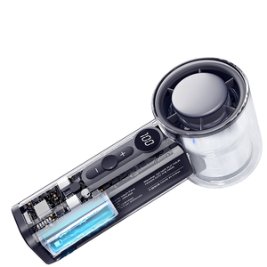 Ventilador de Mano Recargable con Pantalla Digital, Turbo, Portátil, Plegable, Mini, de Bolsillo, para Viajes, Camping, Aire Libre, con Batería USB - Product Image 2