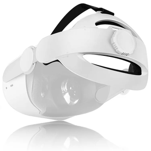 Délai de livraison rapide <span class=keywords><strong>casque</strong></span> <span class=keywords><strong>VR</strong></span> de décompression réglable monté sur la tête pour Oculus <span class=keywords><strong>Quest</strong></span> <span class=keywords><strong>2</strong></span> (blanc) - Product Image 1